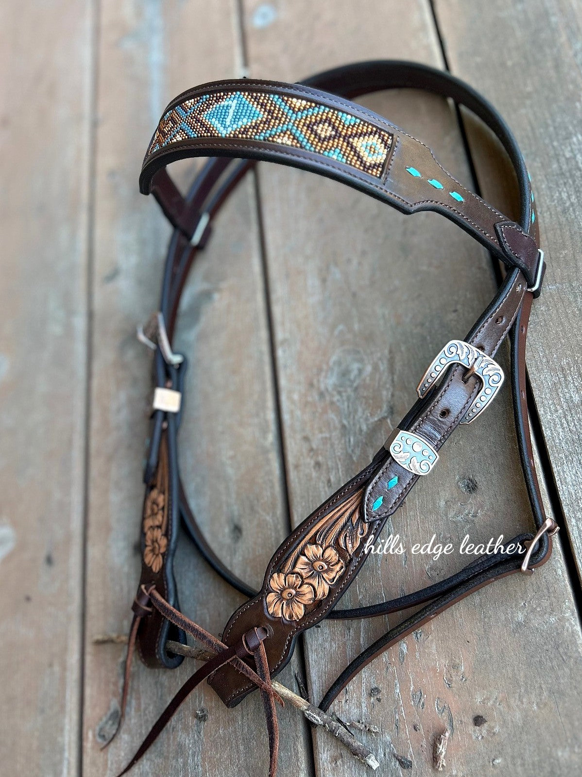 Beaded Browband Headstall