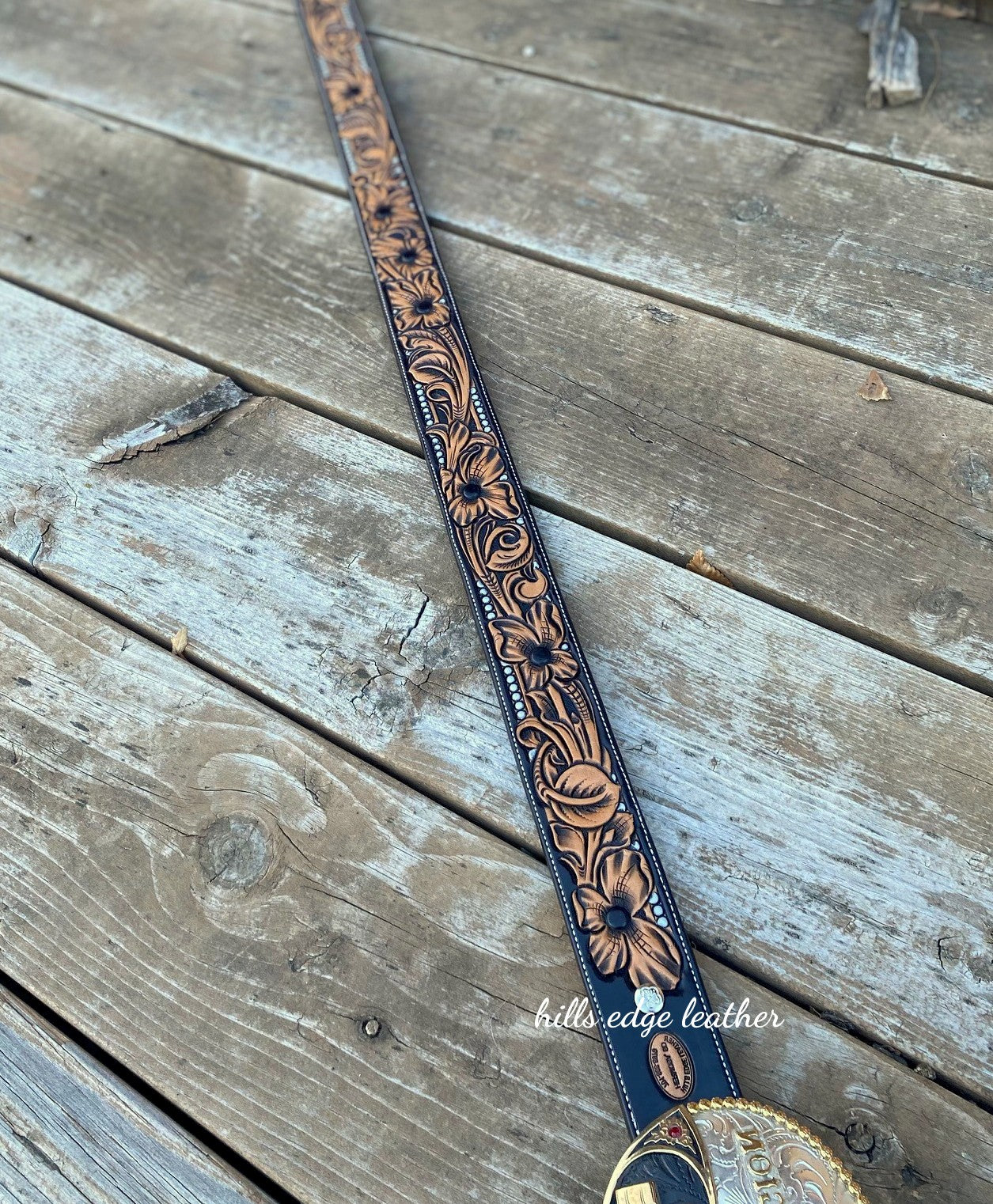 Floral Carved Belt