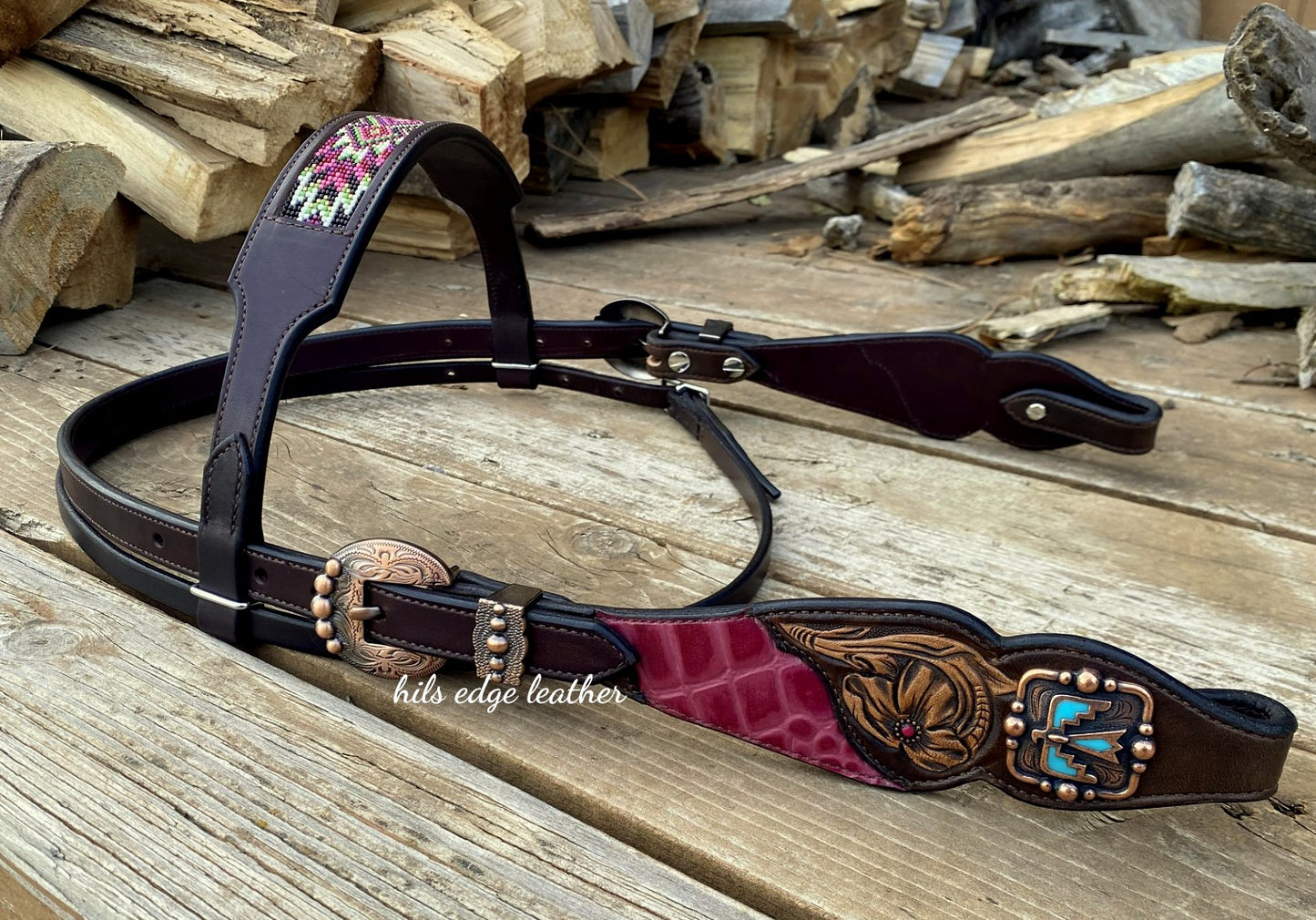Beaded Browband Headstall
