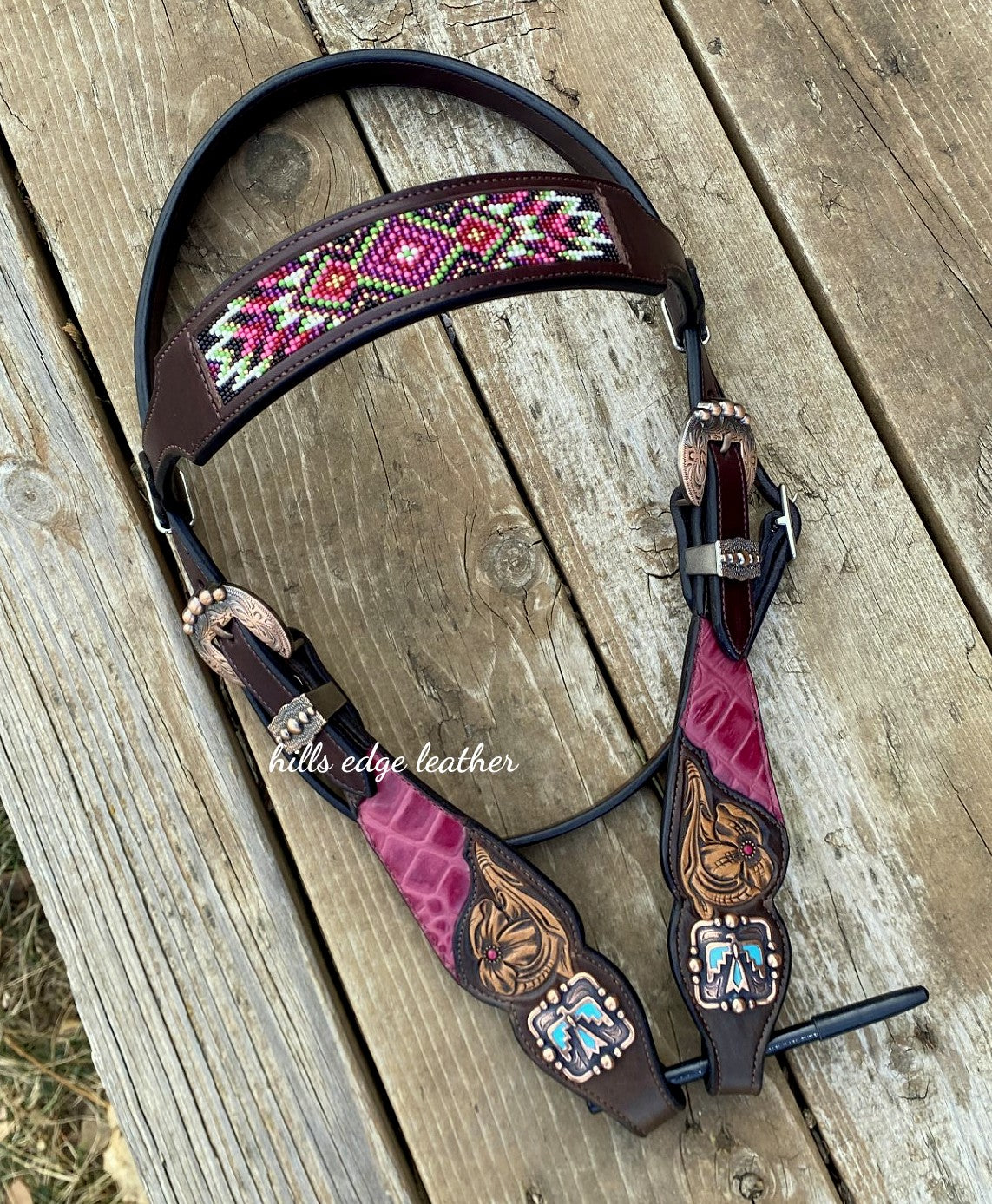 Beaded Browband Headstall