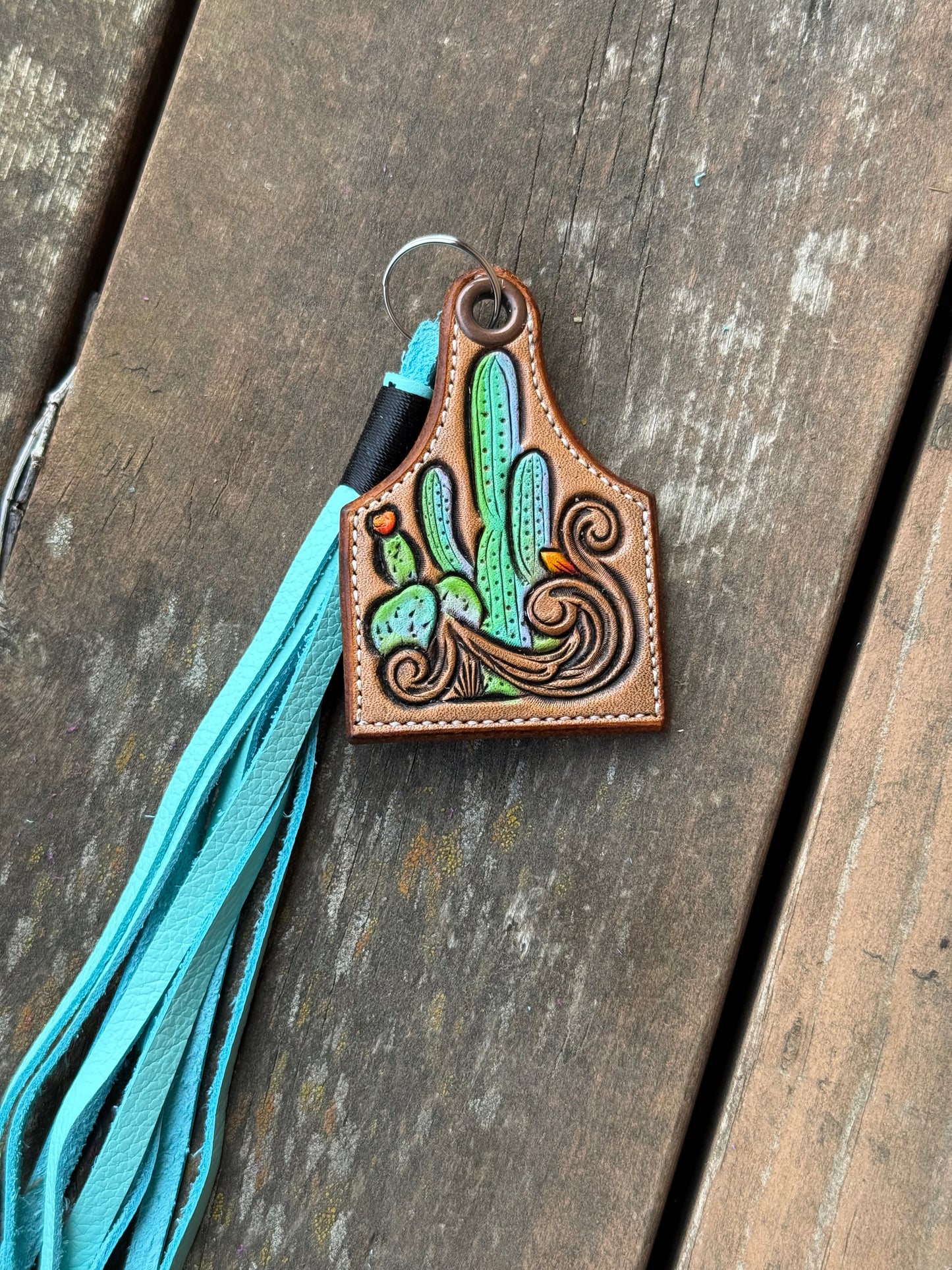 Tooled Keychain Tag