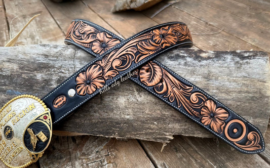 Floral Carved Belt