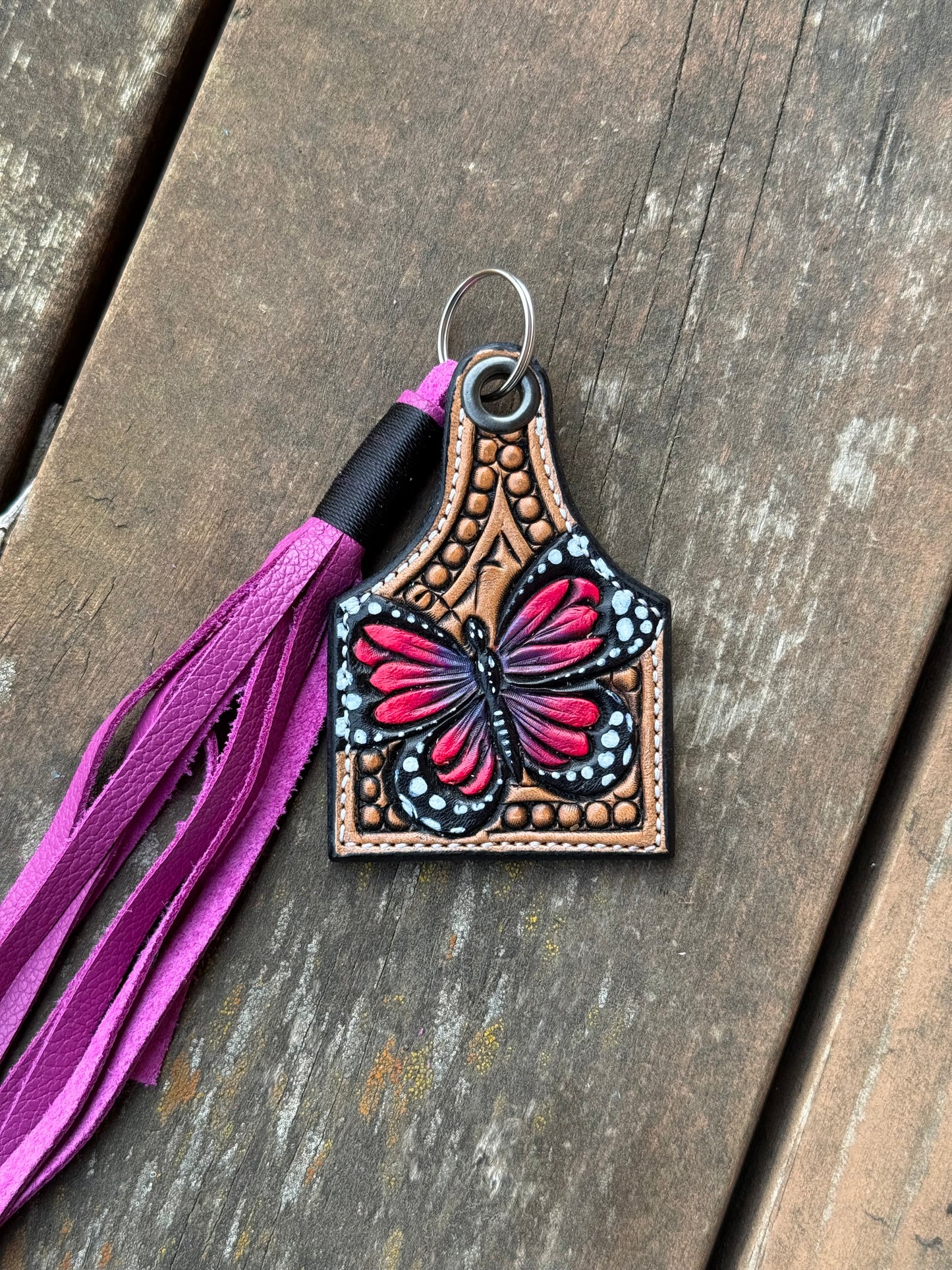 Tooled Keychain Tag