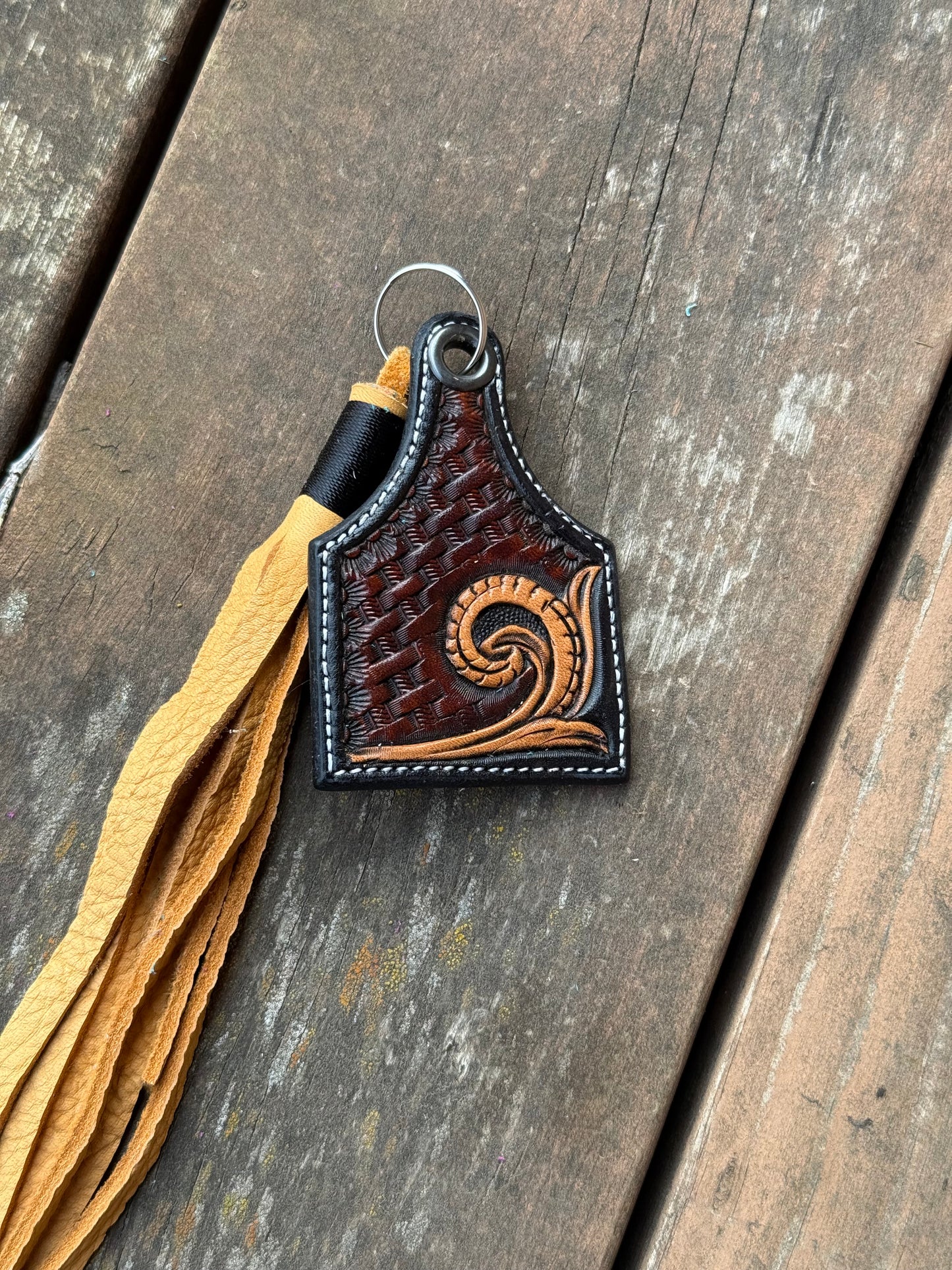 Tooled Keychain Tag