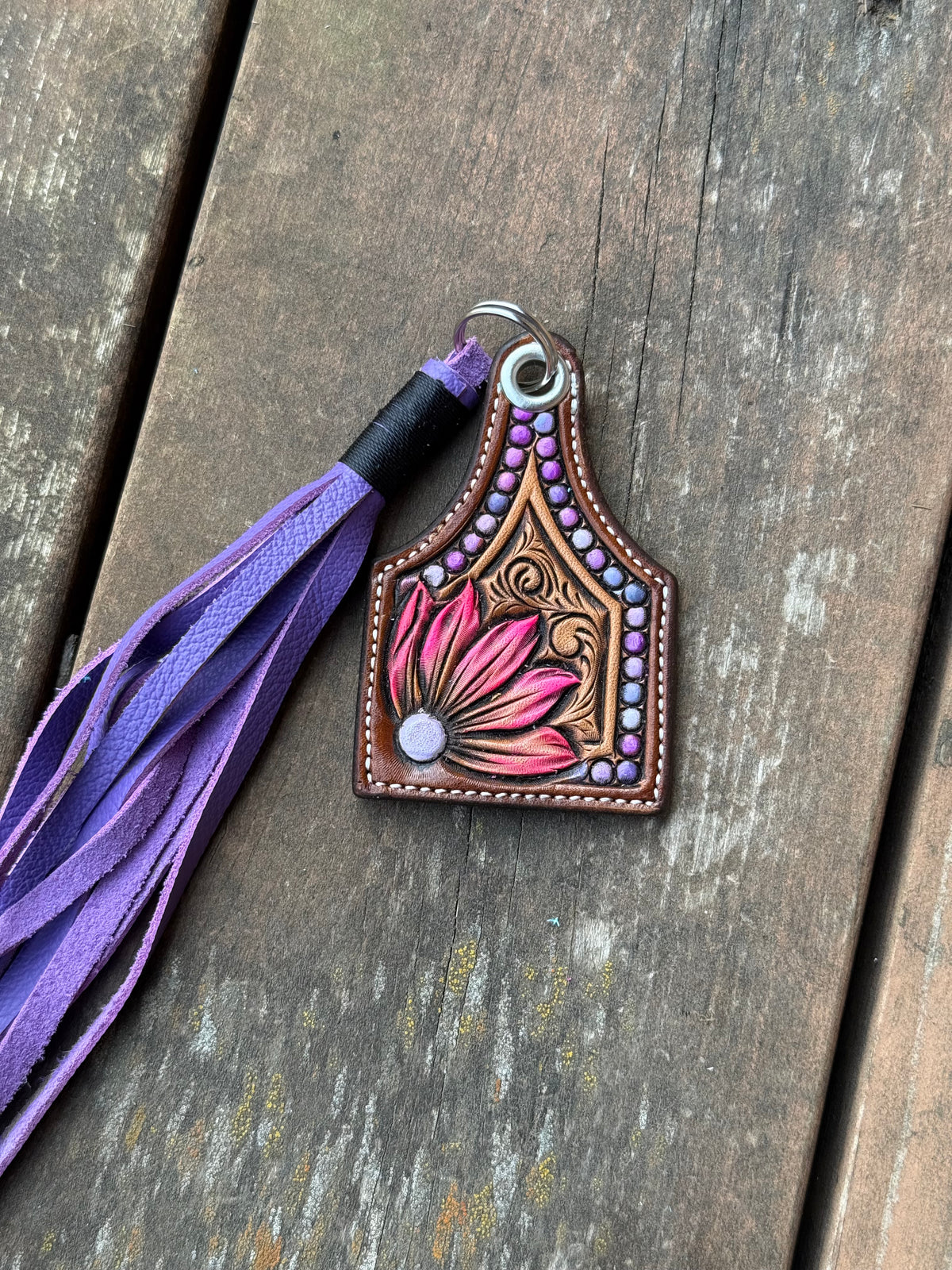 Tooled Keychain Tag