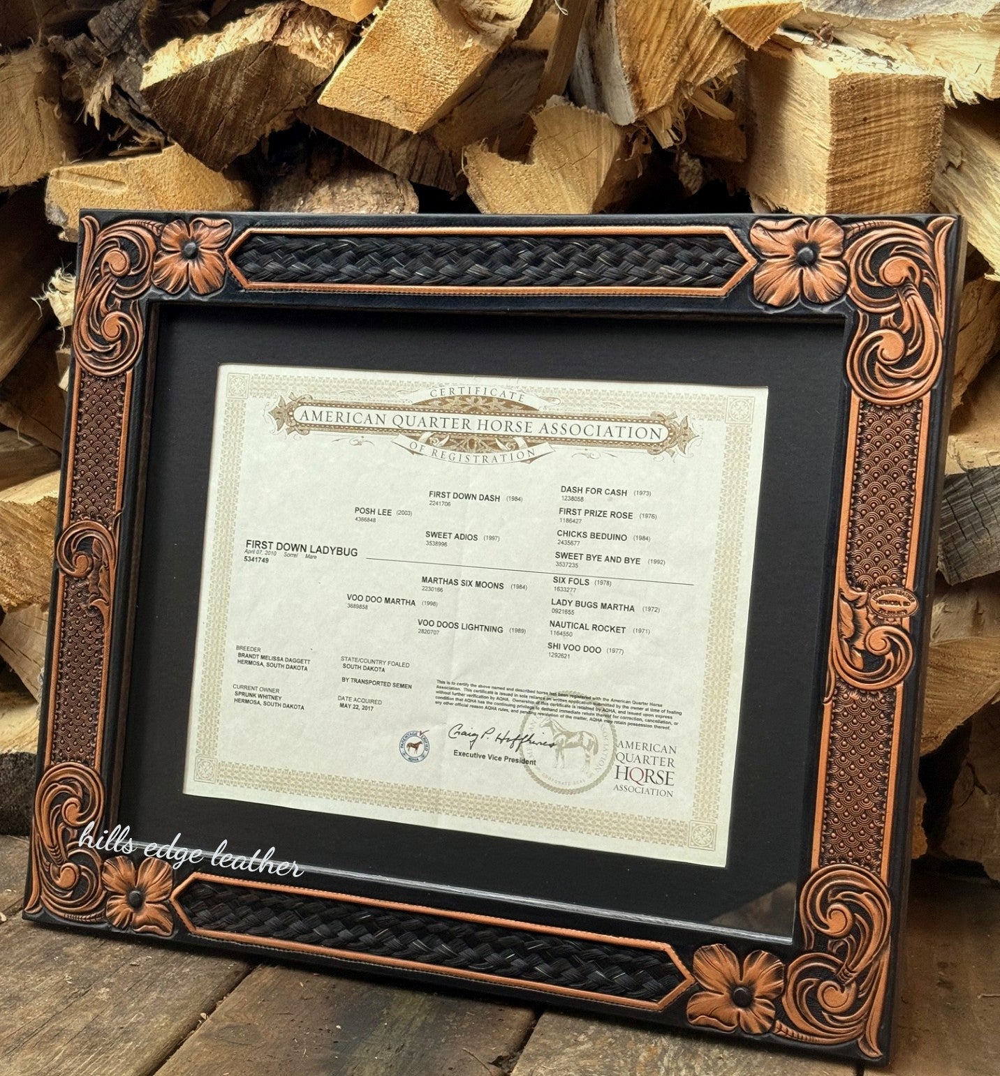Horse Hair Picture Frame
