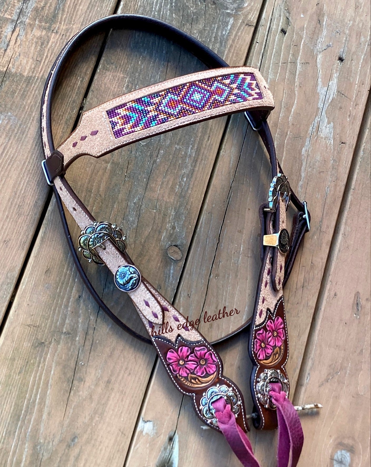 Beaded Browband Headstall