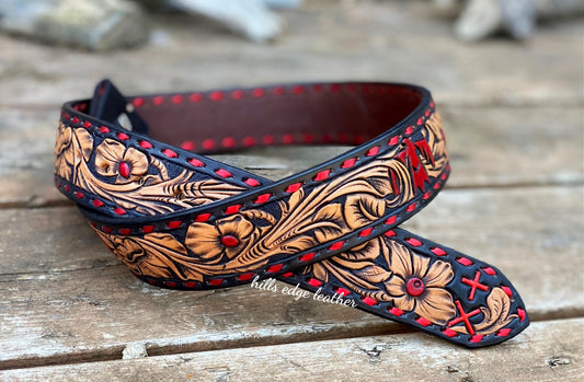 Floral Carved Belt