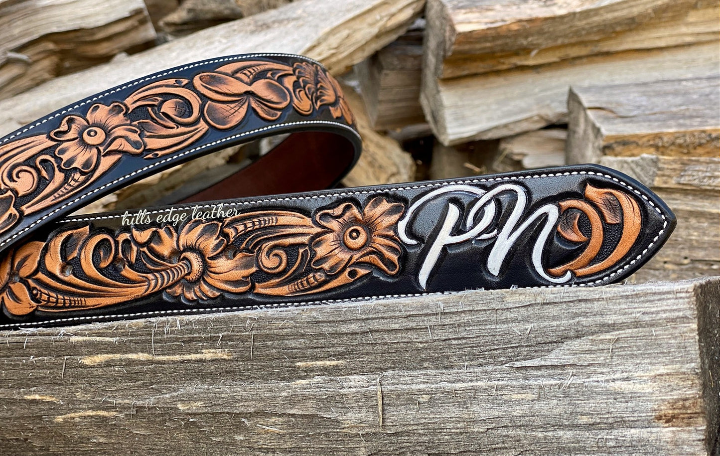 Floral Carved Belt