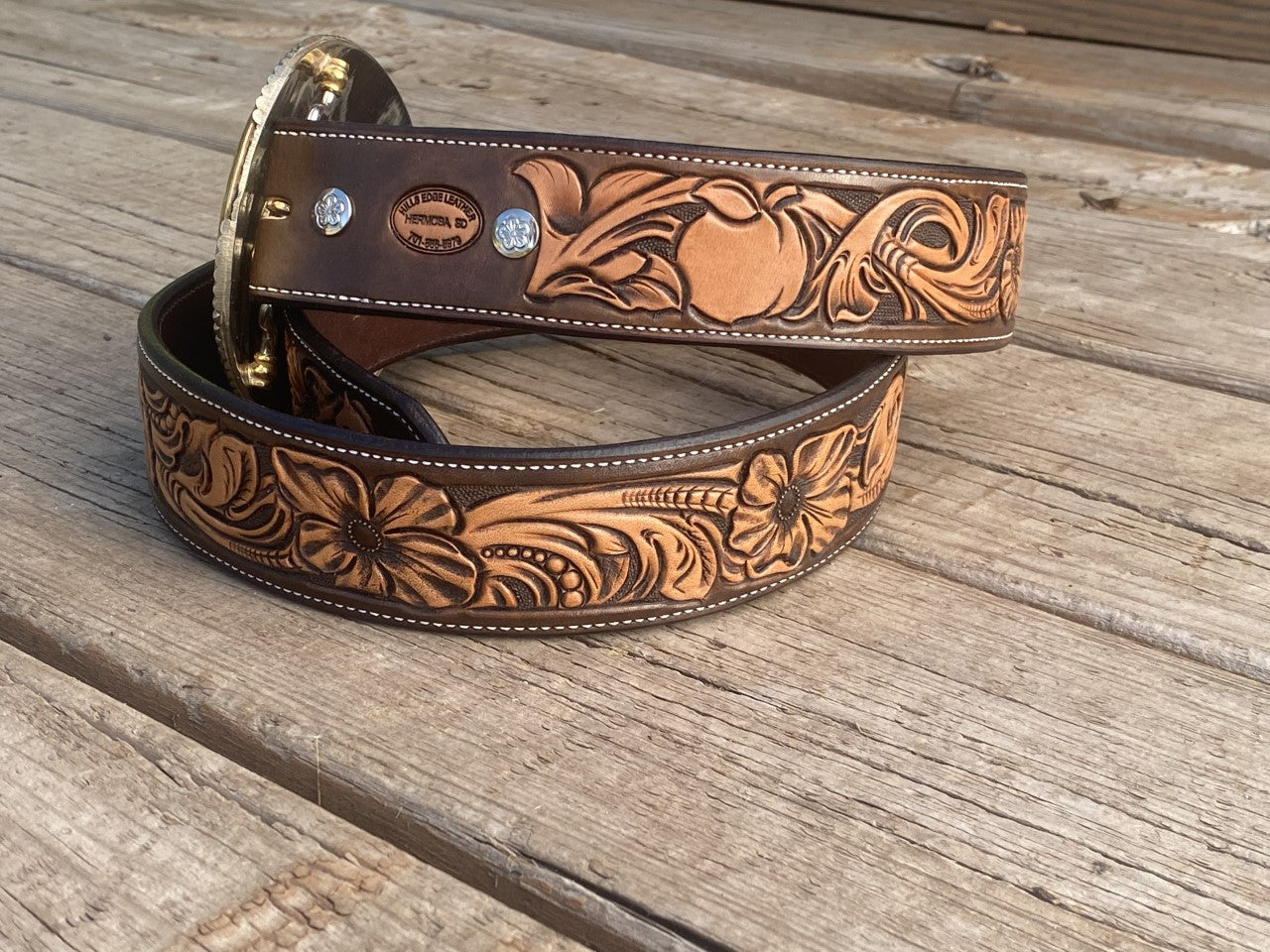 Floral Carved Belt