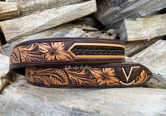 Horse Hair Floral Belt