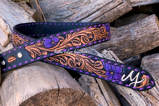 Horse Hair Floral Belt