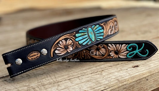Floral Carved Belt