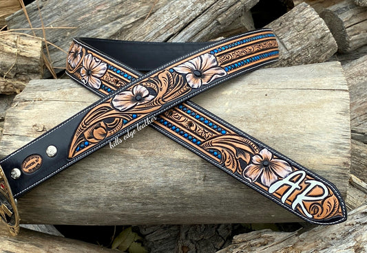 Stamped & Floral Belt