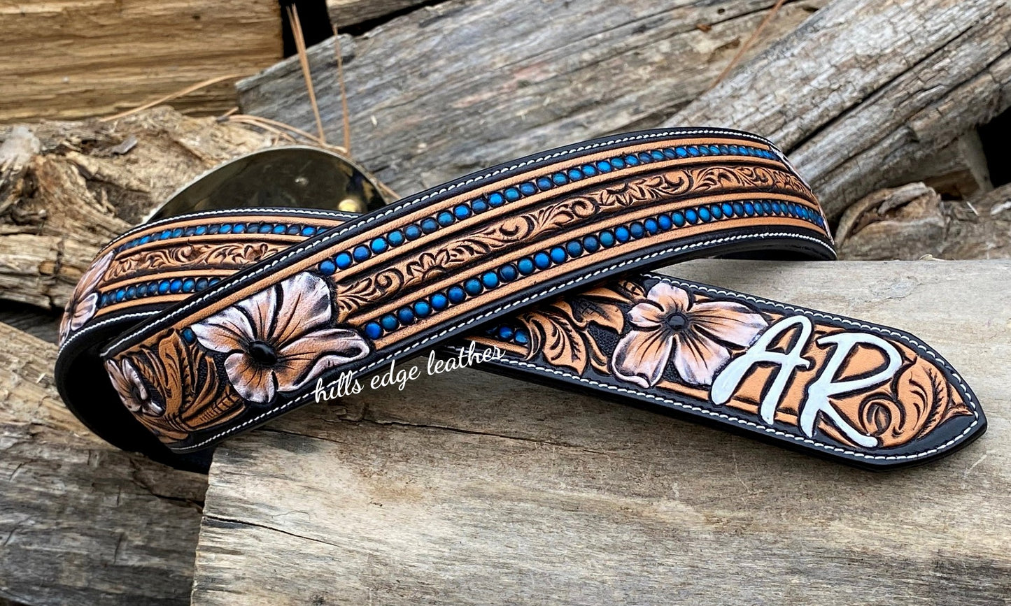 Stamped & Floral Belt