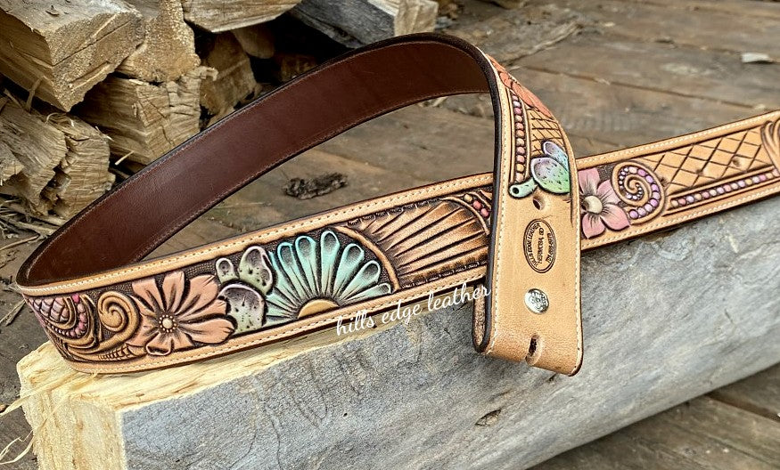 Floral Carved Belt