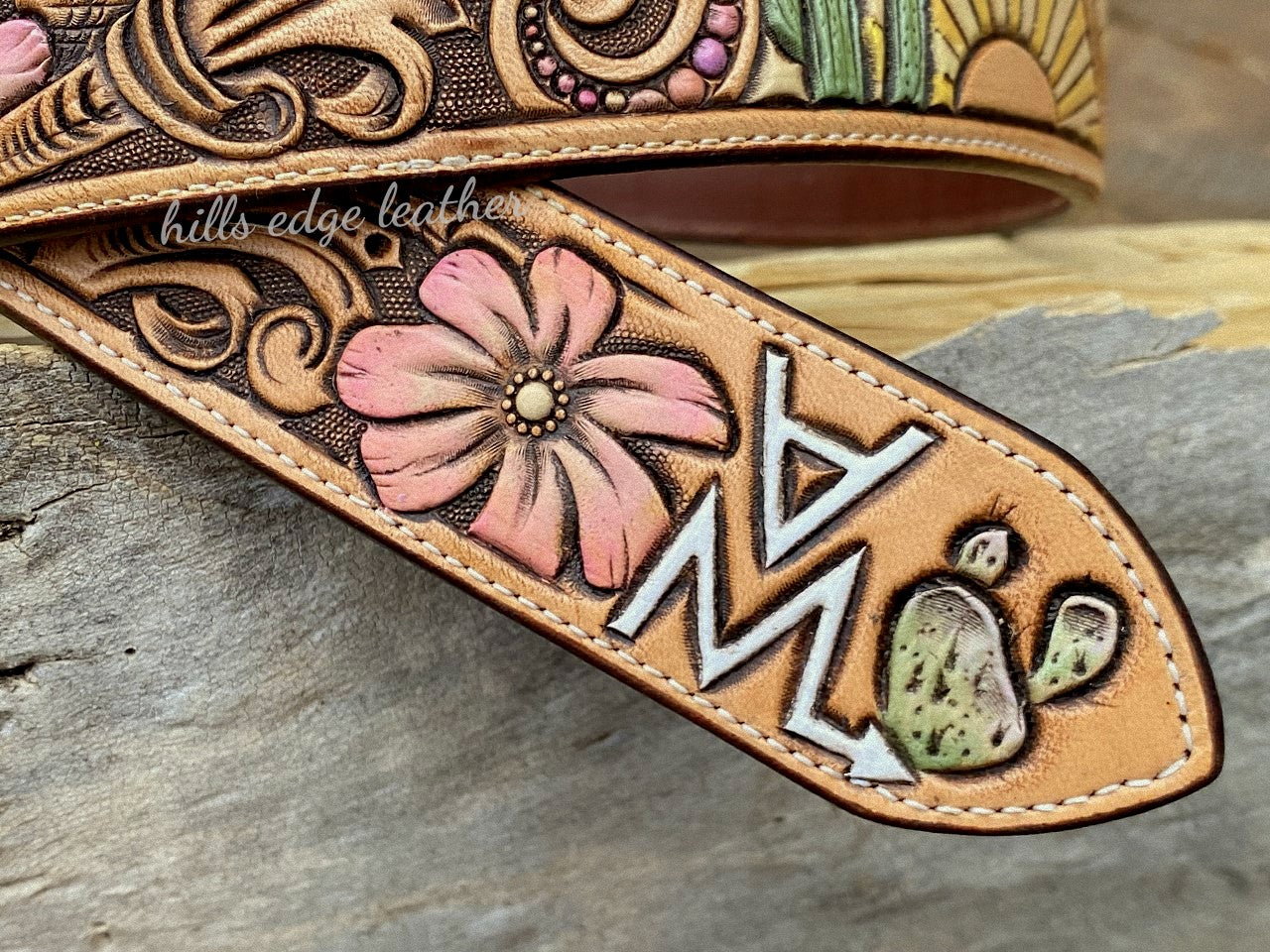 Floral Carved Belt