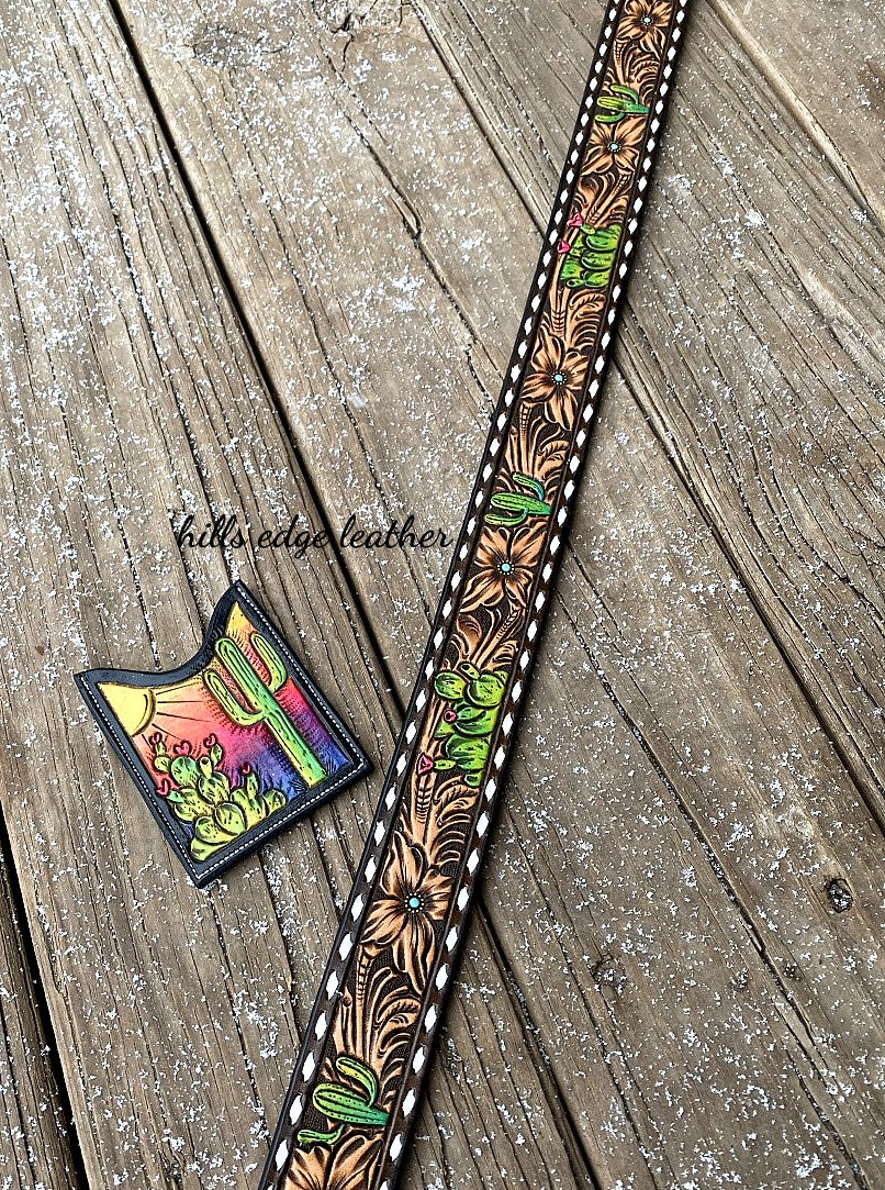 Floral Carved Belt