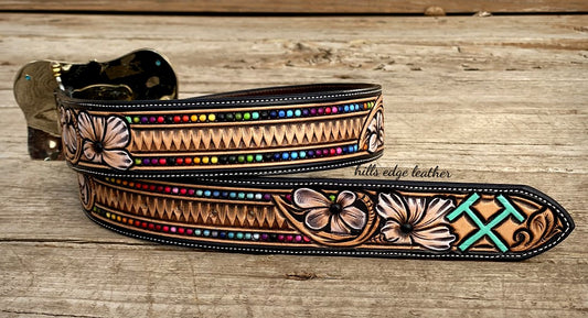 Floral Carved Belt
