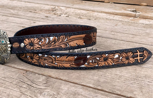 Floral Carved Belt