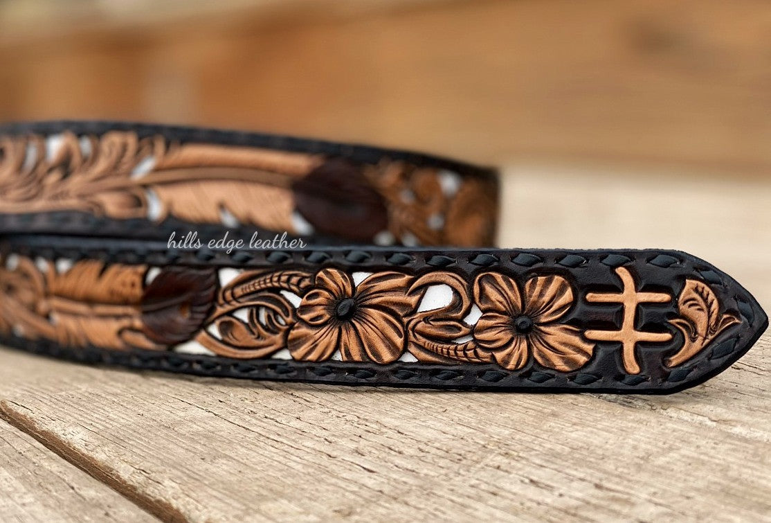 Floral Carved Belt