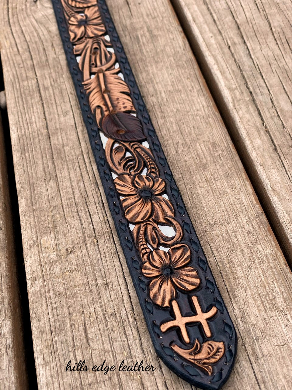Floral Carved Belt