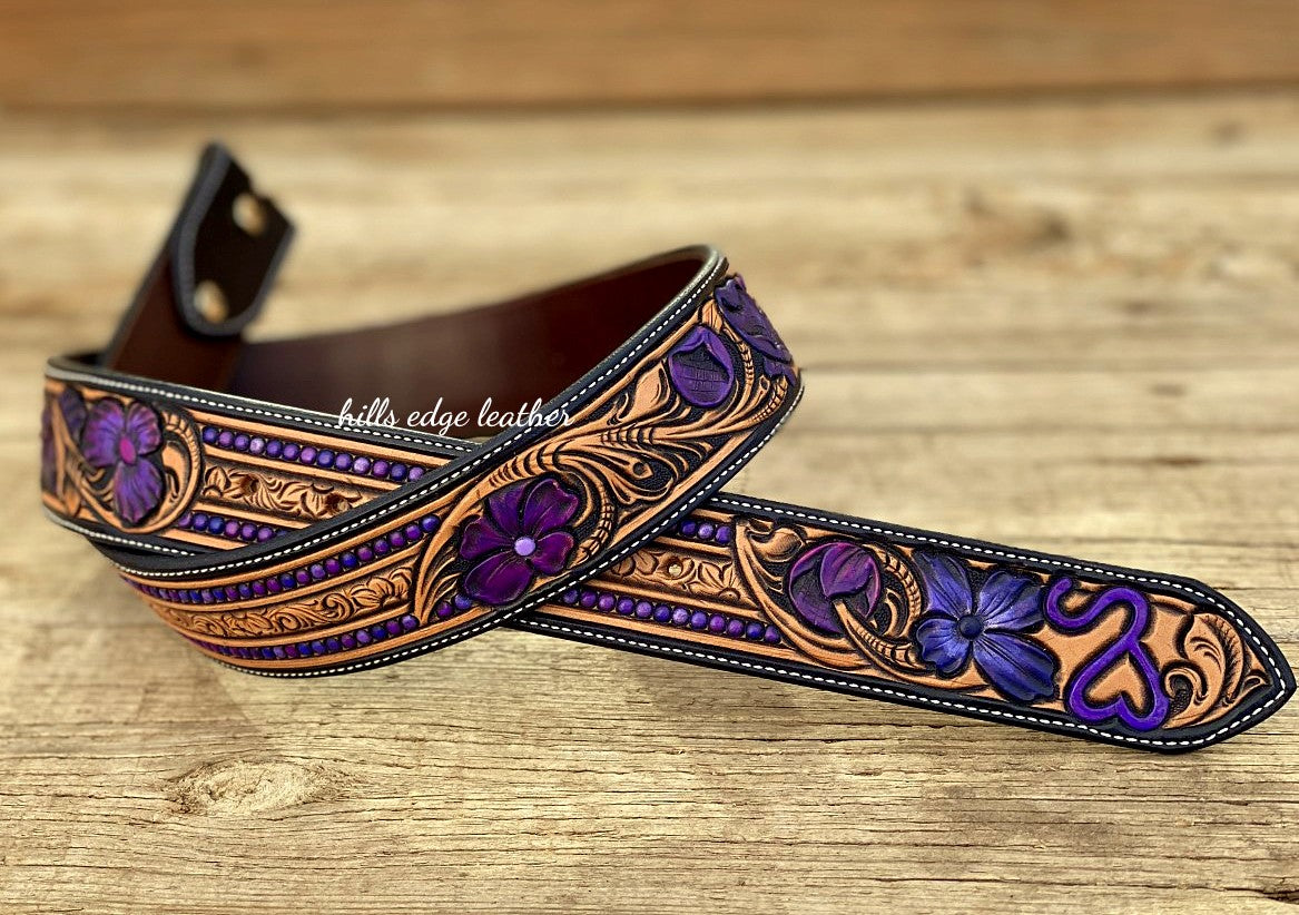 Floral Carved Belt