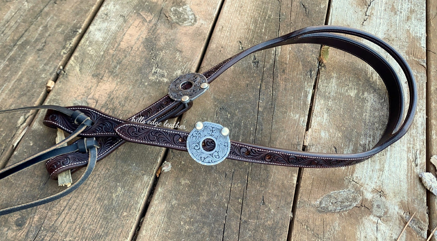 Split Ear Finger Carved Headstall