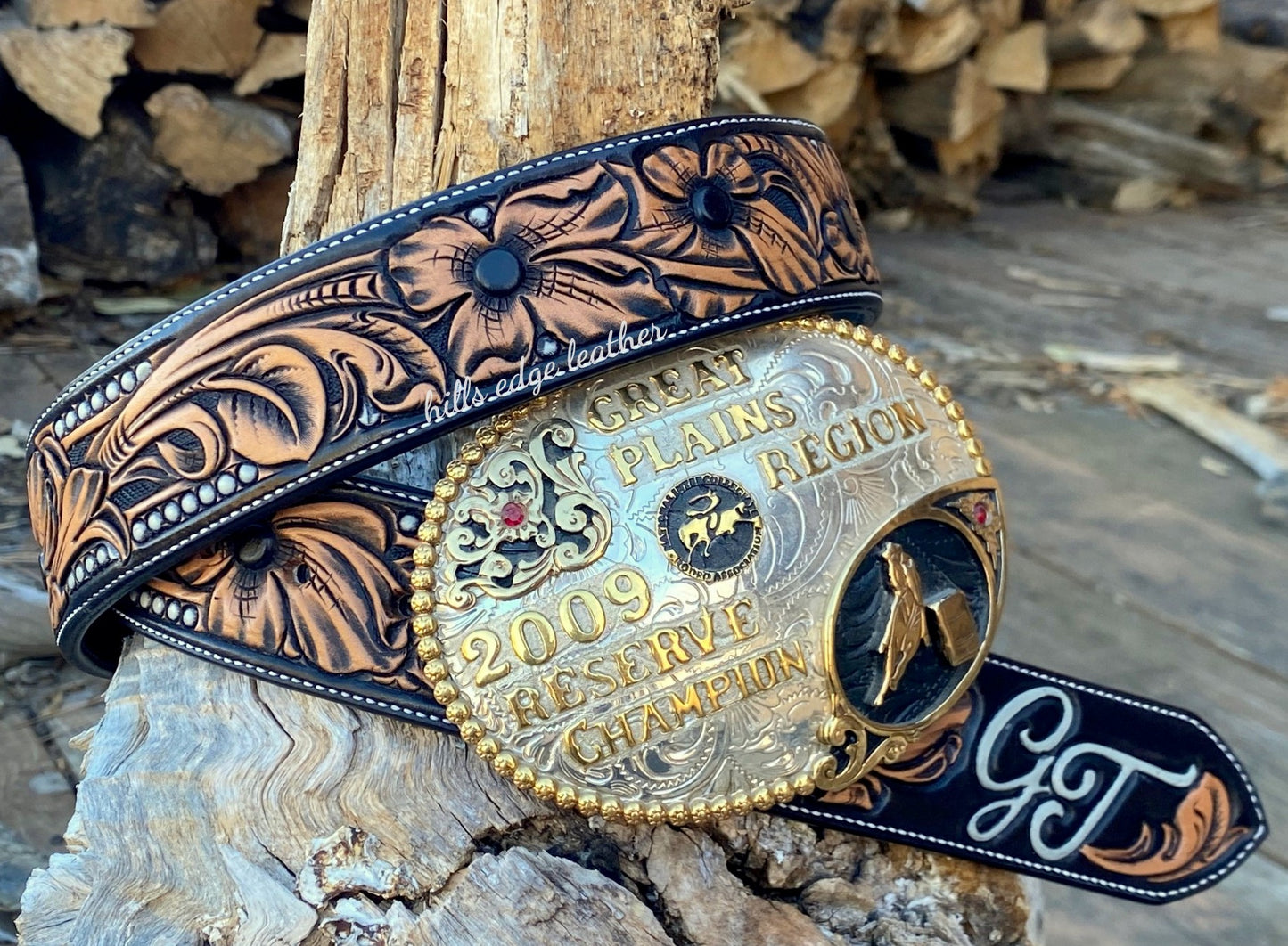 Floral Carved Belt