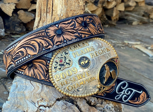 Floral Carved Belt
