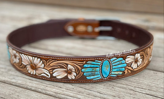 Floral Carved Belt